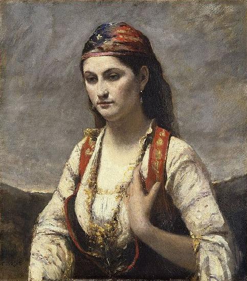 Jean-Baptiste Camille Corot The Young Woman of Albano (L'Albanaise) Germany oil painting art